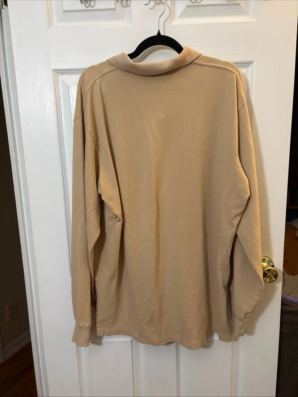 Ralph Lauren Long-Sleeve Polo Shirt - Beige